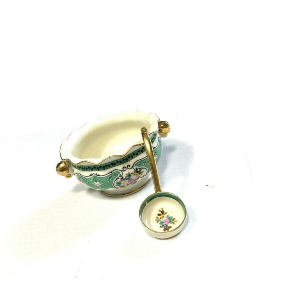 Vintage 1920s Noritake Mayonnaise Bowl & Spoon